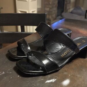 Black Patent Women's Sandals